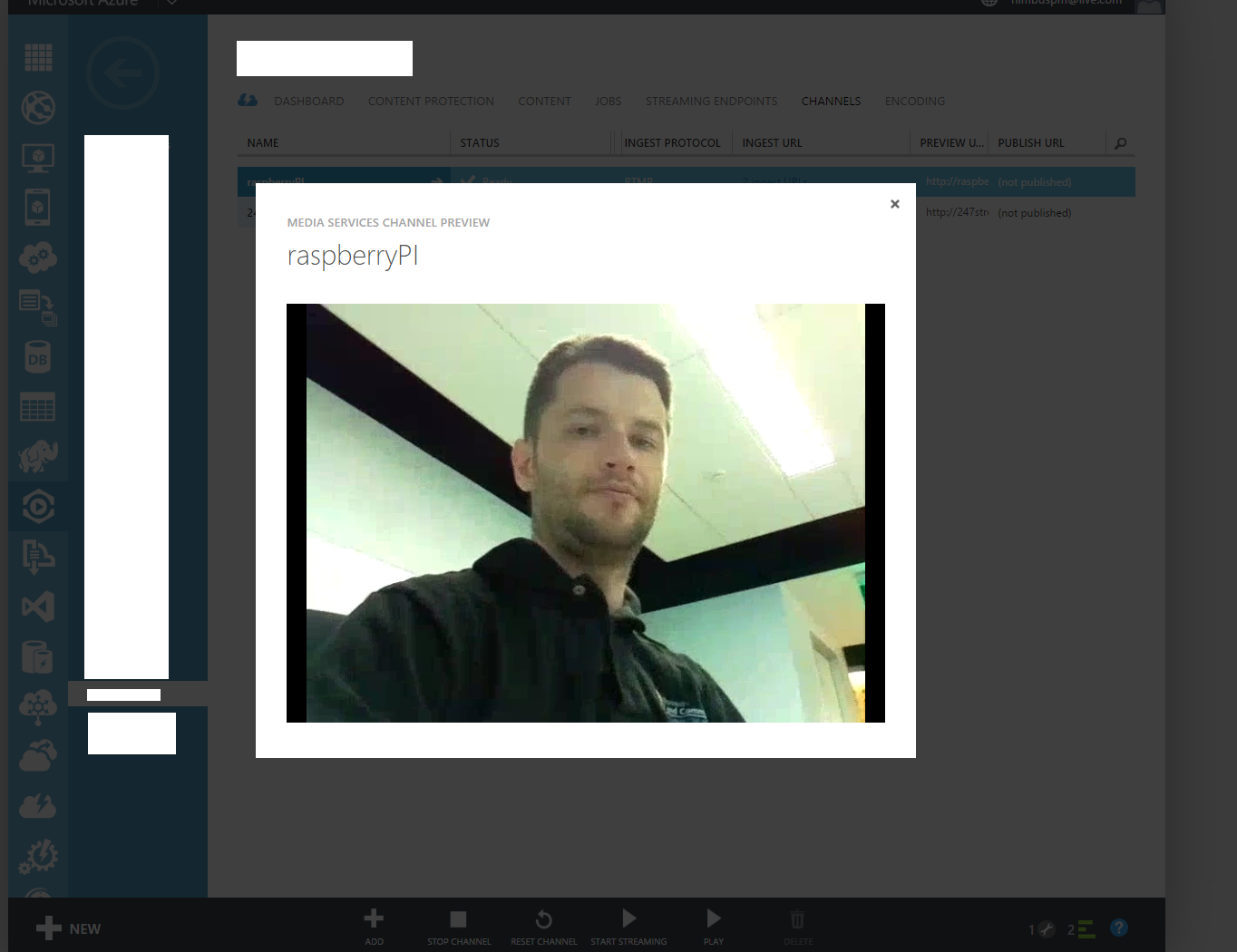 Streaming live video from Rasspberry pi to Azure Media Services George Trifonov Blog